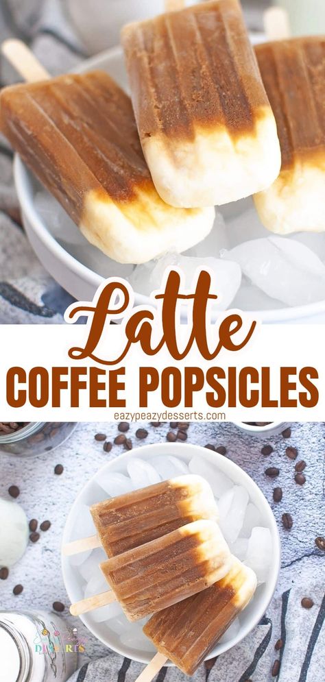 Popsicle Recipes Coffee, Cold Brew Popsicles, Homemade Freeze Pops, Keto Popsicle, Iced Coffee Popsicles, Popcicles Recipes, Homemade Popsicle Recipes, Pudding Popsicles, Breakfast Popsicles