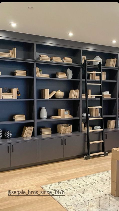 Floor To Ceiling Shelving, Wall Library, Floor To Ceiling Bookshelves, Loft House, Floor To Ceiling, Room Renovation, Industrial Loft, Home Reno, Front Room