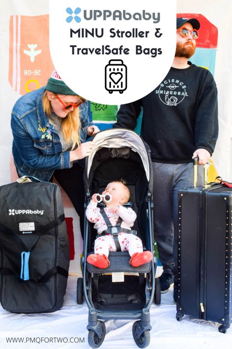 UPPAbaby MINU Stroller & TravelSafe Bag Review • PMQ for two Uppababy Vista Stroller, Vista Stroller, Uppababy Stroller, Perfect Travel Bag, Baby Planning, Travel Stroller, Baby Blog, Expecting Baby, Safe Travel