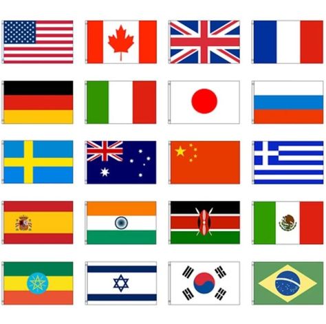 World Flags, Flags With Names, Flags Of The World, Country Flags, Solid Brass, Ebay Finds, Premium Quality, Stitching, Flag