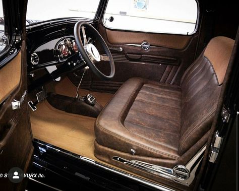 F100 Interior, Interior Bench, Hotrod Interior, Mercedes Benz Interior, Custom Bench Seating, Car Interior Upholstery, Muscle Cars Mustang, Automotive Upholstery, Custom Car Interior