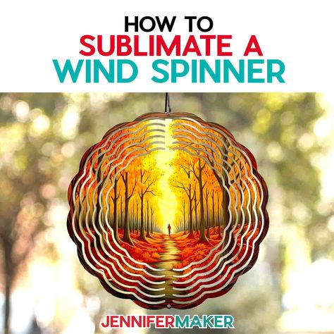 DIY Wind Spinner With Sublimation or Infusible Ink Wind Spinners Diy, Diy Cd, Jennifer Maker, Outdoor Play Space, Cd Diy, Infusible Ink Transfer Sheets, Sublimation Gifts, Trending Crafts, Maker Project