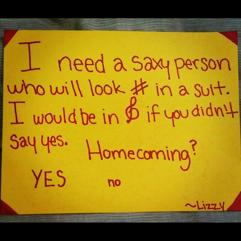 Asked my date who plays the saxophone to homecoming like this. Marching band will you go to homecoming with me 😁 Band Hoco Proposals, Dance Proposal Ideas, Homecoming Dance Ideas, Sadie Hawkins Proposals, Sadies Proposal, Prom Invites, School Dance Ideas, Prom Posters, Cute Homecoming Proposals