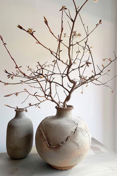 79 Wabi Sabi Vase Ideas: Organic Opulence Wabi Sabi Table Setting, Wabi Sabi Table, Wabi Sabi Vase, Wabi Sabi Pottery, Vase Ideas, Table Setting Inspiration, Living Room Loft, It's Funny, Tropical Party