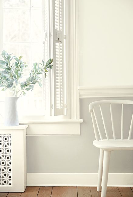 White & Off-White PaintColor by Family - Benjamin Moore's Horizon OC-53. Via @benjamin_moore Horizon Paint Benjamin Moore, Benjamin Moore Breath Of Fresh Air, White Wisp Benjamin Moore, Benjamin Moore Paint White, Horizon Benjamin Moore, Dove White Benjamin Moore, Cloud Cover Benjamin Moore, Benjamin Moore Horizon, Decorators White