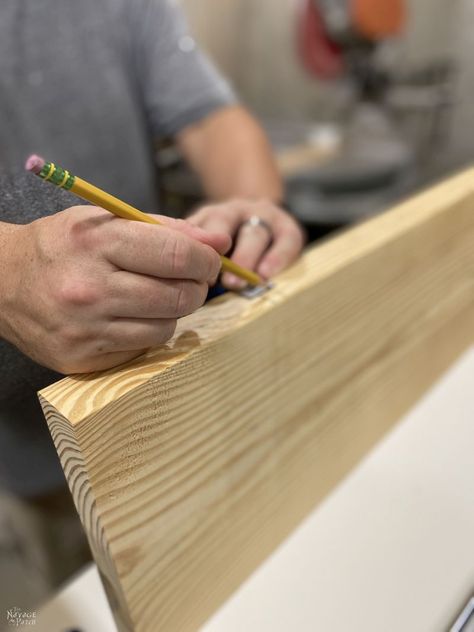 DIY Floating Shelves | DIY open kitchen shelving | How to install a floating shelf | Step by step floating shelf tutorial | How to make a floating shelf | A simple trick to install a floating shelf | The best stud finder | How to find studs | #TheNavagePatch #easydiy #DIY #kitchen #Farmhouse #tutorial #shelves #organization #homedecor #decorating | TheNavagePatch.com Floating Shelves With Black Brackets, How To Install Shelves On Wall, Spacing Between Floating Shelves, How To Make A Floating Shelf, Floating Shelf Above Tv, Wooden Shelf Diy, Shelf Above Tv, Butcher Block Shelves, Bathroom Floating Shelves