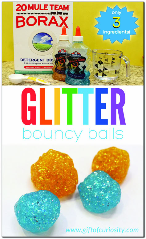 Bounce Balls Diy, Glitter Bouncy Balls, Stem Activities Grades 3-5, Bouncy Ball Science Experiment, Sphere Preschool Activities, Birthday Stem Activities, After School Enrichment Activities, Cheap Stem Activities Elementary, 4h Demonstration Ideas Kids