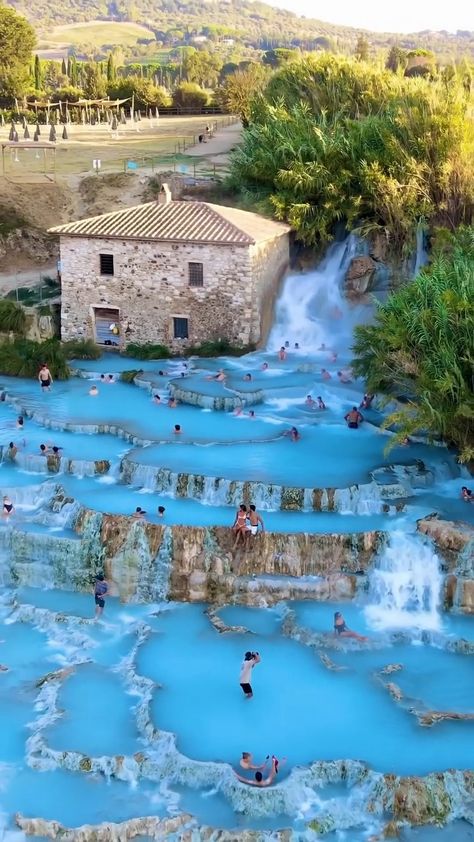 Tuscany Italy, Stone Pool, Thermal Pool, Toscana Italy, Explore Italy, Spa Vacation, Visit Italy, Beautiful Hotels, Hot Springs