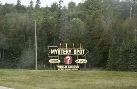 The Upper Peninsula Michigan, Gravity Falls Aesthetic, Cryptidcore Aesthetic, Falls Aesthetic, Midwest Gothic, Weird Aesthetic, Roadside Signs, Upper Peninsula Michigan, Mystery Shack