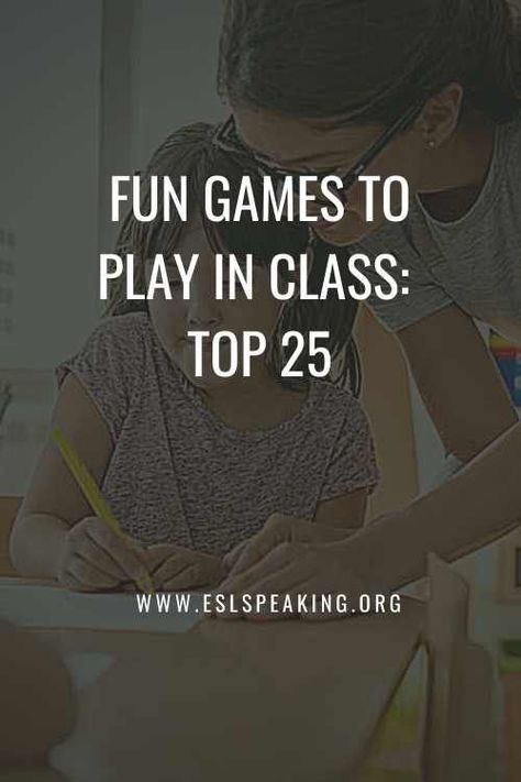 Find out all the top picks for fun games to play in class. Liven up the classroom with these engaging games and activities. #fungames #fungame #fun #games #eslgames #eslgame #teaching #education #school Fun Warm Up Games, Esl Listening Activities, Games For The Classroom, Esl Elementary, Fun Classroom Games, Speaking Games, Fun Games To Play, Efl Teaching, Taboo Game