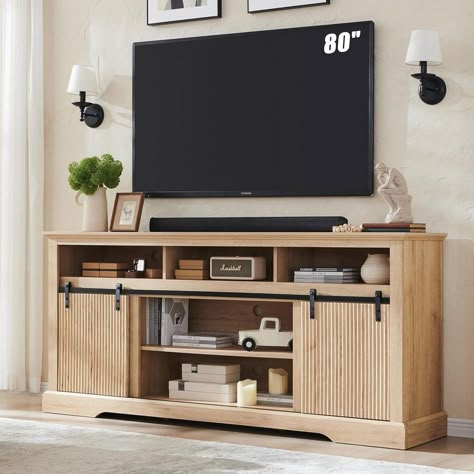 Tv stand with shelves