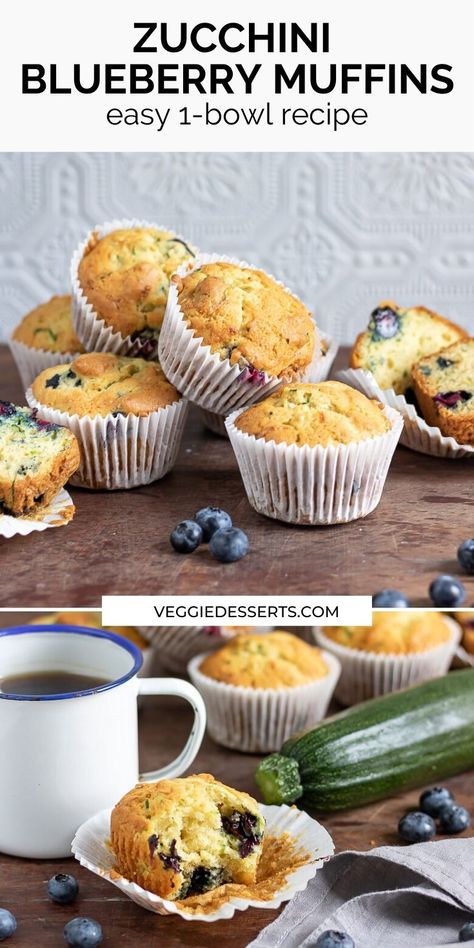 Healthy Muffins Zucchini, Vegetable Breakfast Muffins, Hidden Vegetable Breakfast, Blueberry Zucchini Muffins Healthy, Zucchini Berry Muffins, Blueberry Veggie Muffins, Blueberry Applesauce Muffins, Hidden Vegetable Muffins, Gluten Free Zucchini Blueberry Muffins