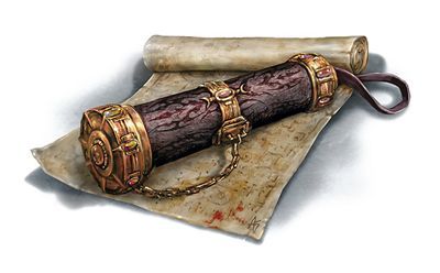 Map and Scroll Tube to the Wave Echo Cavern D D Items, Magic Tattoo, Heroic Fantasy, Fantasy Props, 카드 디자인, A God, Prop Design, High Fantasy, Arte Fantasy