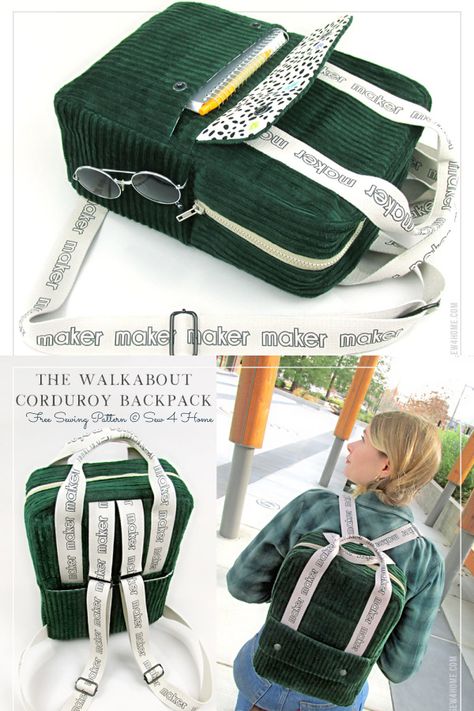 Sewing Projects Backpack, Sewing A Backpack Free Pattern, Rucksack Pattern Free, Sew Backpack Pattern, Backpack Sewing Patterns Free, Rucksack Sewing Pattern, Backpack Patterns Free, Sewing Pattern Backpack, Backpack Sewing Pattern Free Diy