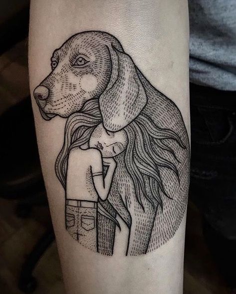 Tatoo Dog, Pretty Piercings, Dog Tattoo, Symbolic Tattoos, Trendy Tattoos, Dog Tattoos, Skin Art, Piercing Tattoo, Animal Tattoos