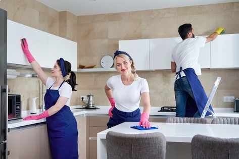 Cleaning Uniform, Maid Cleaning Service, Laundry Dry Cleaning, Blue Uniform, Move In Cleaning, Apartment Cleaning, Commercial Cleaning Services, Professional Cleaners, Cleaning Companies