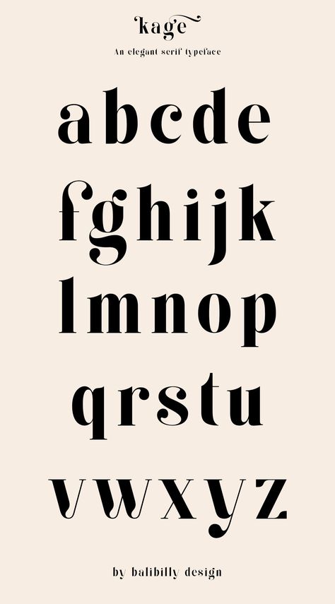 SERIF FONT-KAGE English Font Design, Fashion Fonts, Simple Fonts, Font Love, Alfabet Font, Fonts Handwriting Alphabet, Font Simple, Typography Alphabet, Aesthetic Letters