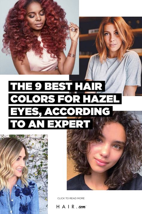 Hair Colors That Make Hazel Eyes Pop, Best Brunette Hair Color For Hazel Eyes, Hazel Eyes And Hair Color, Blue Hair Hazel Eyes, Hair Colors That Make Green Eyes Pop, Brown Hazel Eyes Hair Color, Hair Color For Amber Eyes, Hair Color For Hazel Eyes And Light Skin, Best Hair Colour For Hazel Eyes