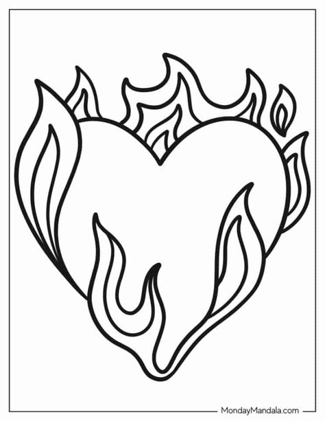 60 Heart Coloring Pages (Free PDF Printables) Images To Color Free Printable, Free Drawing Templates, Cute Coloring Sheets Aesthetic, Coloring Pages Grunge, Coloring Pages Bold And Easy, Things To Colour In, Easy Coloring Pages For Teens, Cute Simple Coloring Pages, Valentine’s Day Coloring Pages