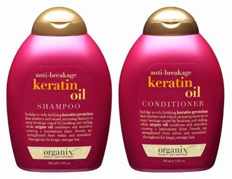 Kreyola's Journeys: Review: OGX Shampoo and Conditioner Anti-Breakage Keratin Oil Ogx Shampoo, Jojoba Shampoo, Ogx Hair Products, Keratin Oil, Beard Softener, Keratin Shampoo, Curl Shampoo, Shampoo Reviews, Homemade Cosmetics