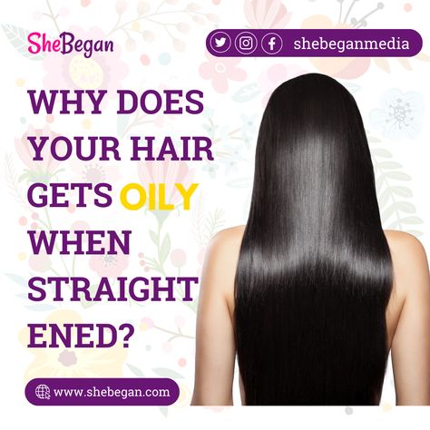 One of the biggest issues with hair when it comes to styling is the oil level. Oily hair makes it difficult to style and often leads to a greasy feeling at the end of the day or by late afternoon. This article will explain why you experience oily hair when you straighten it and how to manage it. We also tell you the steps to stop your hair from getting oily while straightening. Greasy Hair, Greasy Hair Hairstyles, Curly Girl Hairstyles, Late Afternoon, Oily Hair, Hair Girl, Diy Mask, Shiny Hair, Hair Care Routine