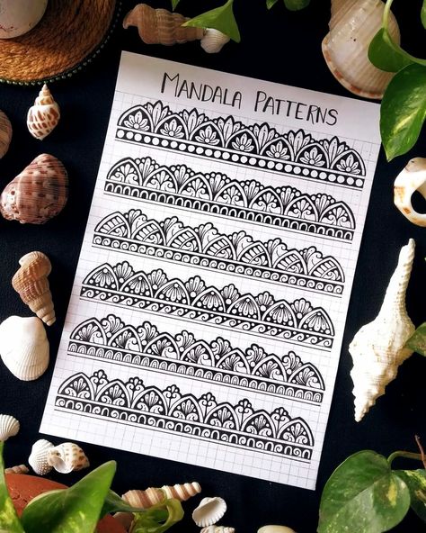 Mandala Art Fillers, Mandala Art Border Design, Mandala Art Buddha, Mandala Border Design, Mandala Fillers Patterns, Mandala Art Black And White, Mandala Art Bookmark, Mandala Art Circle, Mandala Pattern Sheet