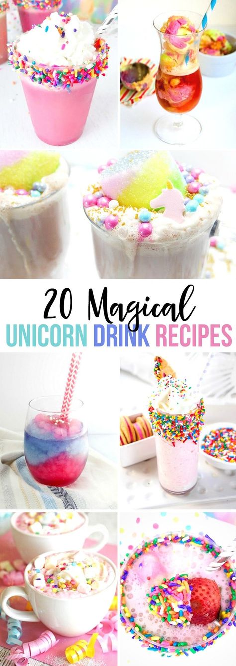 Unicorn Recipes, Unicorn Drink, Unicorn Ideas, Unicorn Party Food, Unicorn Food, Unicorn Stuff, Unicorn Treats, Unicorn Desserts, 9 Birthday