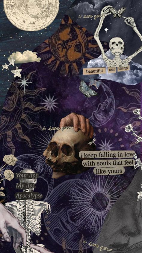 Goth Collage, Collage Wallpaper, Wallpaper Collage, Photowall Ideas, Penanda Buku, Goth Wallpaper, Cocoppa Wallpaper, Witchy Wallpaper, Hippie Wallpaper