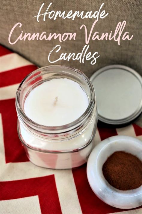 Make DIY Cinnamon Vanilla Candles - Love homemade candles? Let me show you how easy it is to learn how to make homemade cinnamon vanilla candles! They smell amazing and make great gift ideas! Vanilla Candles, Diy Cinnamon, Diy Candles Easy, Diy Candles Homemade, Hand Dipped Candles, Homemade Scented Candles, Making Candles Diy, Diy Candles Scented, Candle Making Business