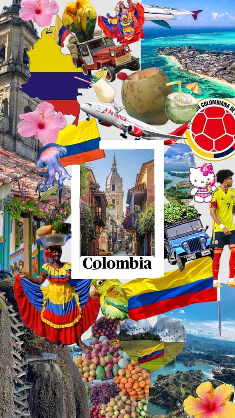 Colombia 🇨🇴 Tell me what country to do next! #country #tropical #colombia #colombian #beach #fyp South American Culture, Carlotta Core, Indiana Jones Style, Colombia Aesthetic, Cocora Valley, Colombia Culture, Colombia Country, Colombian Flag, Trip To Colombia