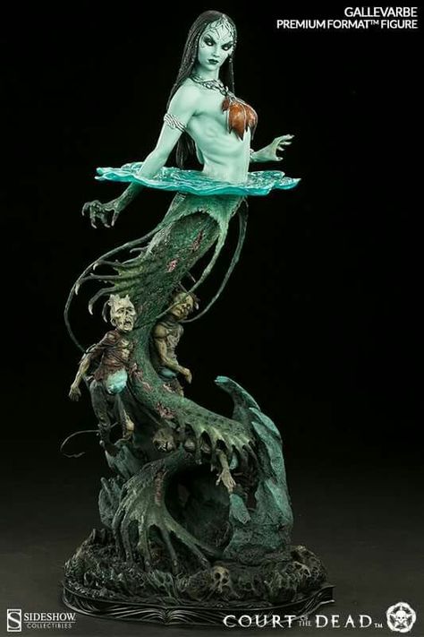 Concept Sculpture, Court Of The Dead, Mermaids And Mermen, Toy Art, Sideshow Collectibles, Fantasy Miniatures, Miniature Figures, Arte Fantasy, Mermaid Art