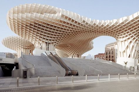 Top 11 Famous Architectural Buildings in the World Famous Architectural Buildings, Metropol Parasol, Architectural Buildings, Deck Canopy, Canopy Architecture, Wooden Canopy, Canopy Bedroom, Backyard Canopy, Garden Canopy