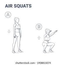 Air Squat Images, Stock Photos & Vectors | Shutterstock Air Squats How To, Robin Workout, Best Workout Routine, Air Squats, Squat Workout, Workout Pictures, Workout Routines, Nico Robin, Workout Routine