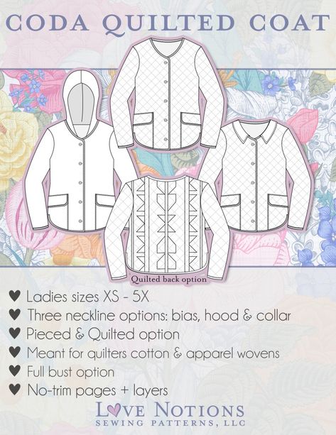 Upcycling, Couture, Patchwork, Quilt Coat Pattern, Quilted Coat Pattern, Quilt Coats, Quilted Jacket Pattern, Pre Quilted Fabric, Quilted Coats