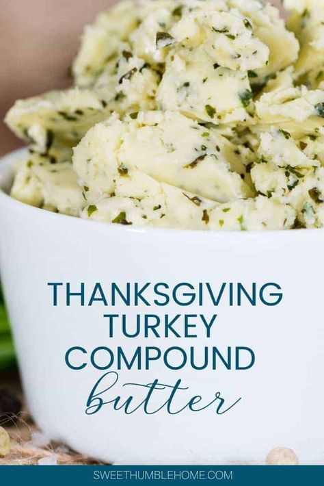 If you’re searching for a recipe for Thanksgiving Compound Butter for turkey, look no further! This recipe uses the tastes of the season. I’ll also share my favorites with garlic, for corn, and my Pioneer Woman favorite! #compoundbutter, #compoundbutterforturkey, #thanksgiving, #easythanksgiving Turkey Compound Butter, Compound Butter For Turkey, Butter For Turkey, Turkey Recipe Thanksgiving, Food52 Recipes, Compound Butter Recipes, Recipes For Turkey, Butter Turkey, World Chef