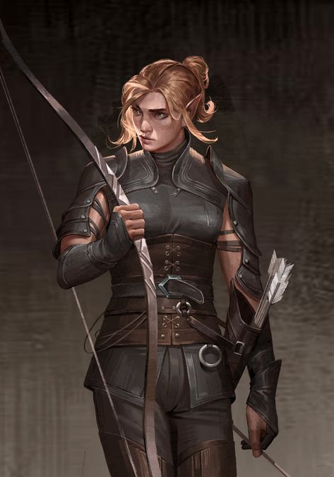 Ranger Dnd, Elf Archer, Fantasy Elf, Elf Ranger, Dnd Elves, Elf Warrior, Elf Characters, Fantasy Witch, Female Elf