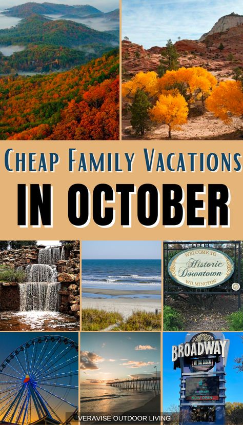 Cheap Family Vacations, Fall Vacations, Pigeon Forge Tn, Cheap Vacation, Best Family Vacations, Outer Banks Nc, Family Travel Destinations, Wilmington Nc, Pigeon Forge