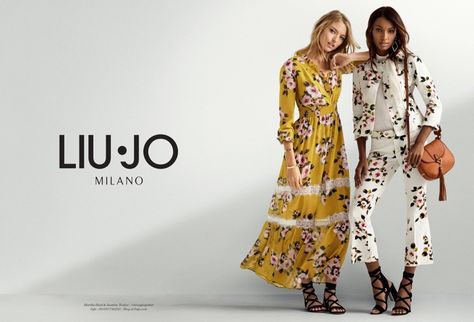 Martha Hunt and Jasmine Tookes embrace florals in Liu Jo’s spring 2017 campaign Martha Hunt, Jasmine Tookes, Campaign Fashion, Ad Campaigns, Fashion Campaigns, Spring Summer 2017, Liu Jo, Spring 2017, Fashion Pictures