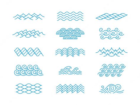 Simple Tattoos Wave, From River To The Sea, Ocean Vector Art, River Symbol Tattoo, Water Icon Aesthetic, Water Element Tattoo, Water Drawing Simple, Water Symbol Tattoo, Ocean Symbols