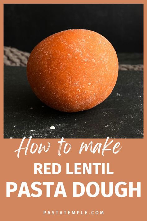 Red Lentil Pasta Dough (Vegan and Gluten Free) Red Lentil Rolls, Vegan Pasta Dough Recipes, Red Lentil Bread Recipes, Red Lentil Bread, Lentil Rolls, Vegan Pasta Dough, Lentil Bread Recipe, Red Lentil Pasta Recipes, Gluten Free Pasta Dough