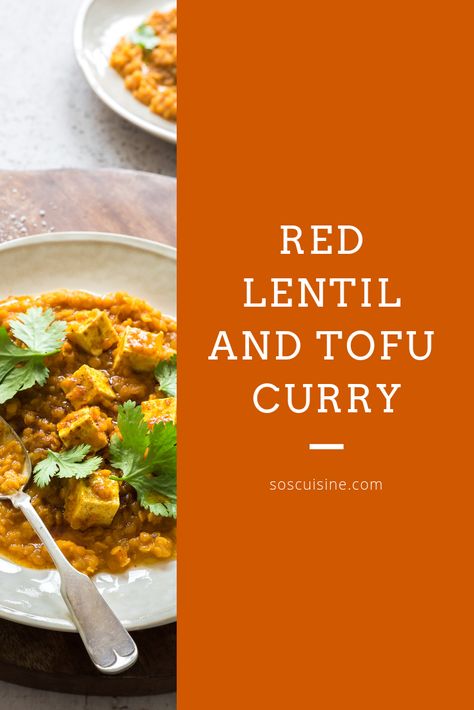 Red Lentil and Tofu Curry Lentil Tofu, Advocare Recipes, Tofu Curry, Candida Recipes, Candida Diet Recipes, Meat Free Recipes, Red Lentils, Healthy Toddler Meals, Lentil Curry