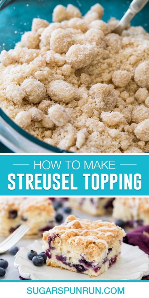 Crimble Crumble Recipe, Pie, Homemade Strussel, Streusel Topping Recipe For Muffins, Best Streusel Topping, Easy Strudel Topping, Strussel Topping For Apple Pie, Cream Cheese Crumble Topping, Homemade Streusel Topping