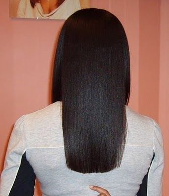 One Length Haircuts, One Length Hair, Healthy Relaxed Hair, Natural Hair Goals, Bra Strap, Silk Press, Hair Crush, Long Black Hair, Relaxed Hair