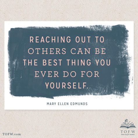 Remember, “Reaching out to others can be the very best thing you ever do for yourself.” –Mary Ellen Edmunds Reach Out To Others Quotes, Love Life Quotes, Gospel Of Jesus Christ, Lds Quotes, Relief Society, Morning Messages, Latter Day Saints, Inspirational Message, Christian Life