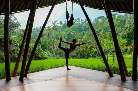 Yoga at Four Seasons Sayan - Top things to see and do in Ubud Bali Yoga Retreat, Farm Property, Yoga Relaxation, Bali Yoga, Ashtanga Vinyasa Yoga, Voyage Bali, Bali Travel Guide, Best Campgrounds, Sup Yoga