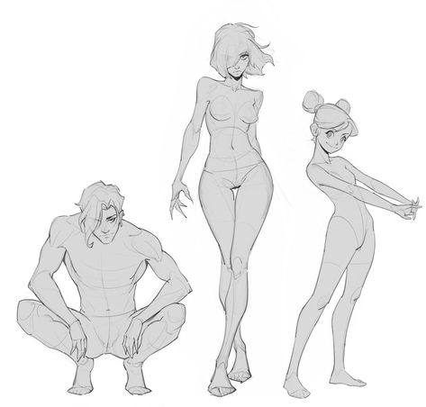 ArtStation - Some sketches Fullbody References Poses Drawing, Person In Perspective, Drawing Basics Learning, Interaction Poses, Animation Poses, Person Reference, Education Drawing, Drawing Basics, Sketch Tutorial