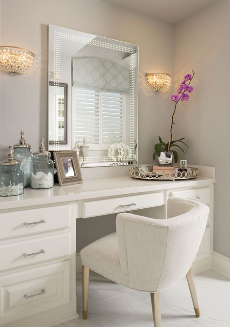 _DLP6630 Dressing Vanity Ideas, Makeup Vanity Ideas, Ibb Design, Stylish Room Decor, Makeup Vanity Table, Beauty Station, Pretty Houses, Latest Living Room Designs, Guest Bedroom Decor