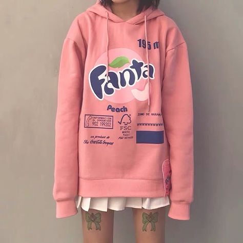 ❤ivybycrafts❤ on Instagram: “What’s your favorite taste? Funny Fanta hoodie in my shop. Search N2086 in the shop. Link in my bio. @ivybycrafts  #kawaii #kawaiithings…” Softboy Streetwear, Colourful Fashion, Cardigan Blazer, Mode Kimono, Kawaii Fashion Outfits, Inspo Outfit, Rilakkuma, Art Aesthetic, Kawaii Clothes