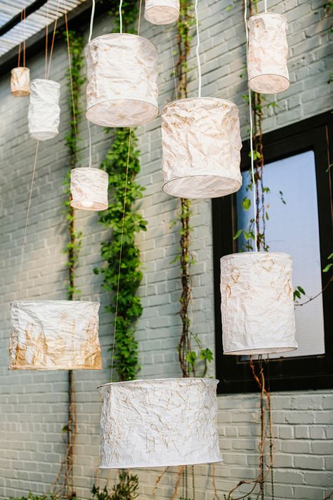 DIY rice paper lanterns with Creativebug - photo by Jonica Moore Photography Styling by Gina Paola Design for Creativebug and Ruffled http://ruffledblog.com/diy-rice-paper-lanterns-with-creativebug Diy Rice Paper, Diy Paper Lanterns Wedding, Diy Paper Lanterns, Rice Paper Lamp, Tissue Paper Lanterns, Lanterns Diy, Lanterns Wedding, Paper Lanterns Wedding, Paper Lantern Decor