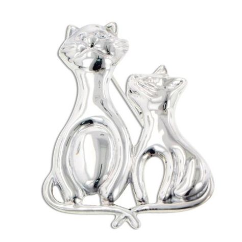 Cat And Kitten, Artistic Fashion, Whimsical Cats, Sterling Silver Brooch, Little Kittens, Cat Jewelry, Artist Style, Pin Brooch, Cats And Kittens